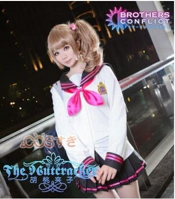 Amazon コスプレ衣装 Brothers Conflict 朝日奈絵麻 Ema Asahina コスプレ衣装 Cos 高品質 Cosplay アニメ コスチューム コスプレ 仮装 通販