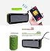 Portable Waterproof Speaker, Wireless Outdoor Speakers for iPhone with Fm Radio, Loud Dual Strong Bass, Microphone, NFC