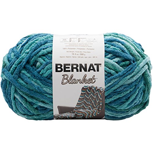 Spinrite 161110c-10809 Bernat Blanket Big Ball Yarn-tidepool-coastal Collection