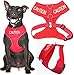 Caution Red Color Coded Waterproof Padded Adjustable Non Pull Front and Back Ring Alert Warning Medium Vest Dog Harness Prevents Accidents By Warning Others of Your Dog in Advance