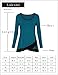 Laksmi Crew Neck Tops, Autumn Long Sleeve Knit Chiffon Patchwork Loose Fashion Office Wear Tunic Tops,Dark Violet XX-Large