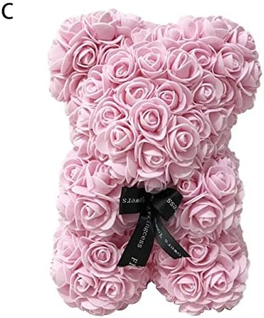 red rose teddy bear in box