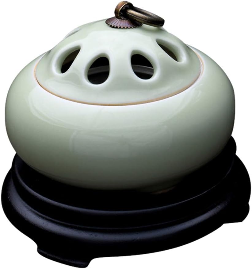 RXBFD Ceramic Incense Burner,Aroma Diffuser with Timing Temperature Control,Applicable to A Lot of Fragrance Materials Electric Censer,for Home Decor Yoga