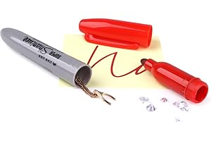 BarGifts Fake Pen Diversion Safe Keep Your Valuables Secretly, Hidden Safe Storage as A Marker Pen to Hide Small Items- Red 1pc
