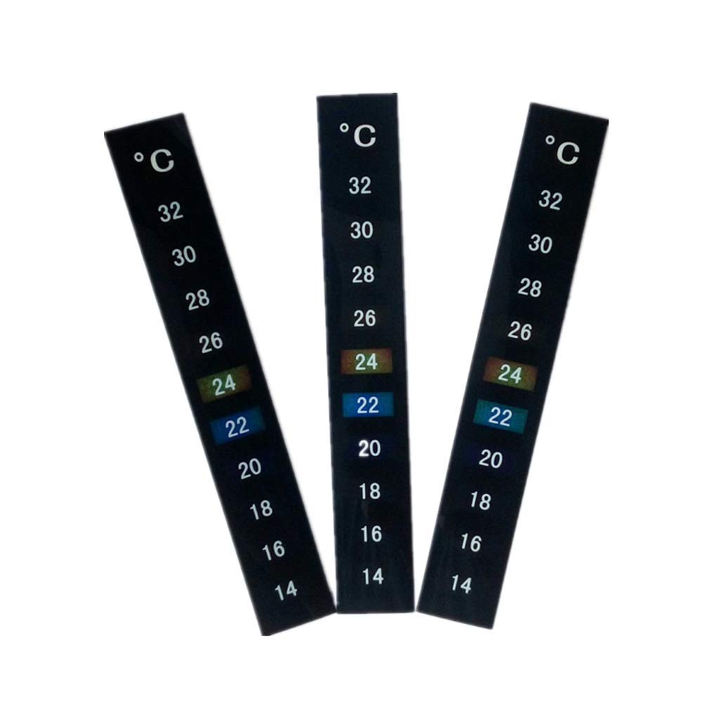 Aquarium Thermometer Aufkleber Fellibay Tank Temperaturstreifen für Aquarien, 3 Stück Amazon.de
