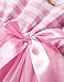 NNJXD Girl Shinny Stripe Baby Girl Sleeveless Printed Tutu Birthday Dress Size (80) 1 Years Pink(Sleeveless)