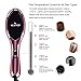 Ionic Hair Straightener Brush, w/Ceramic Heater and Temperature Settings Design, Flexible Floating Massage Head Design Hair Straightening Brush + 4 Bonus Included (New Pink)