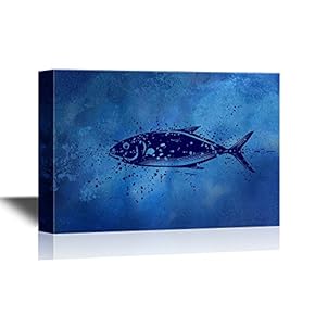 Giant Tuna Fish Swimming Under Deep Ocean