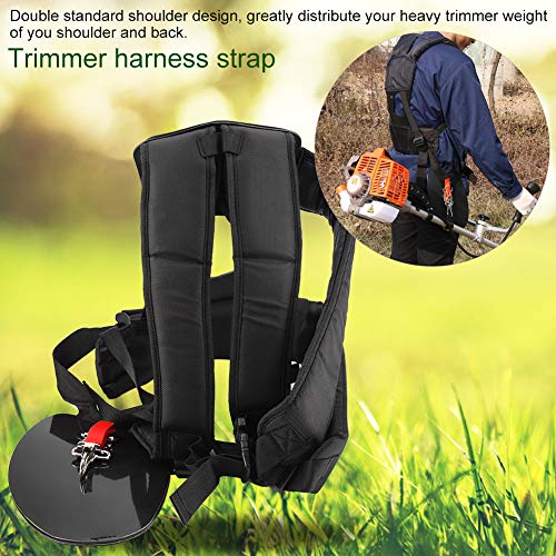 Wifehelper Trimmer Double Shoulder Strap Mower Nylon M-Shaped Belt for Brush Cutter Garden Patio