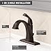 Delta Faucet Dryden Single-Handle Bathroom Faucet with Diamond Seal Technology and Metal Drain Assembly, Venetian Bronze 551-RB-DST