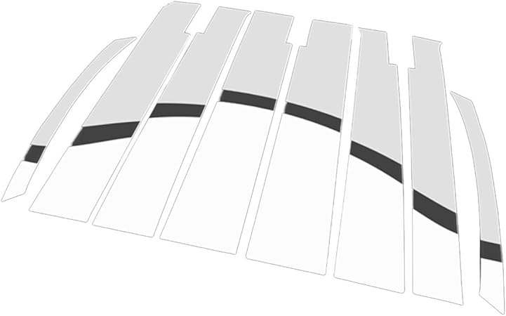 Amazon D Iプランニング カー用品 ステンレスピラー バイザー有り用 ダイハツ タント スバル シフォン 600系 車用 ガーニッシュパーツ シルバータイプ ピラー 車 バイク