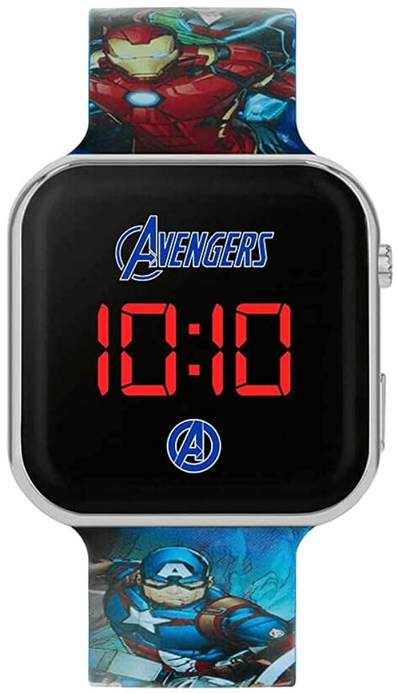 Disney Avengers Kids Blue Strap LED Watch AVG4706