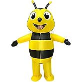 EXIGENT Bumble Bee Inflatable Costume Men Women Full Body Blow Up Costumes Adult Child Halloween Cosplay Outfit