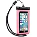 TETHYS Universal Waterproof Case for Apple iPhone 6 6S 5S 5C 5 4S, Galaxy S6, S6 Edge S5 S4, iPod Touch and Other Smartphone -[Cherry Blossom Pink] Ultrapouch Waterproof Life Pouch Dry Bag Cases Perfect for Boating/Kayaking/Rafting/Swimming- IPX8 Certified [Not Compatible with iPhone 6 Plus 5.5inch/Galaxy Note 4 3 2]