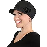 Hats Scarves & More Chemo Headwear for Women Summer 100% Cotton Newsboy Cancer Hats 50+ UPF Sun Protection Brighton
