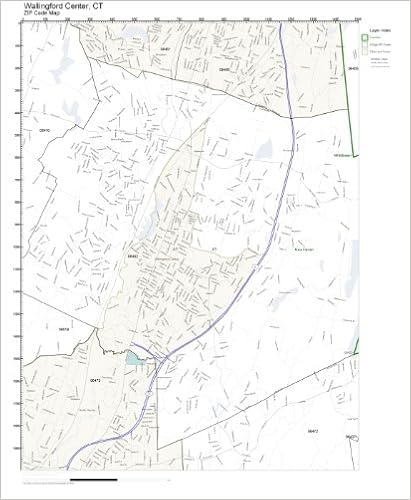 Wallingford Ct Zip Code Map Amazon - Zip Code Wall Map Of Wallingford Center, Ct Zip Code Map Not  Laminated: Office Products
