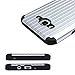 Badalink J7 Case,Galaxy J7 Case(2016 Version) 2 in 1 TPU Bumper+Hard PC Shock Absorption Drop Protection Inner Dual Layer Anti-Slip Protective Case Cover for Samsung Galaxy J7(Silver)