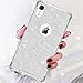 DAUPIN Compatible for iPhone XR Phone Case Protective Defender Thin Slim Cases Clear Bling Glitter Shockproof Cover for Women Girls for iPhone XR 6.1 inch (Silver)