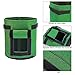 Unique-Fit Potato Grow Bag 3 Packs Update Garden Vegetables Planter Bags with 4 Drain Holes and Velcro Window, 7 Gallon Potato Bag Planter (Green)thumb 4