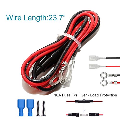 FENGWANGLI Cigarette Lighter Socket Car Marine Motorcycle ATV RV Lighter Socket Power Outlet Socket Receptacle 12V DC Flush Mount with Wire Waterproof Plug - Thumbnail 5