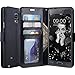 LK Note 4 Case, Galaxy Note 4 Wallet Case, Luxury PU Leather Case Flip Cover with Card Slots and Stand for Samsung Galaxy Note 4, Balck