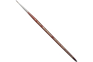 Creative Mark Mimik Kolinsky Watercolor Brush - # 0 Round - Short Handle Synthetic Paint Brush - Handmade in Germany - Synthetic Sable Paint Brushes for Professional Artists - Animal-Friendly