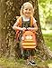 Skip Hop Zoo Kids Insulated Lunch Box, Chase Cat, Orange