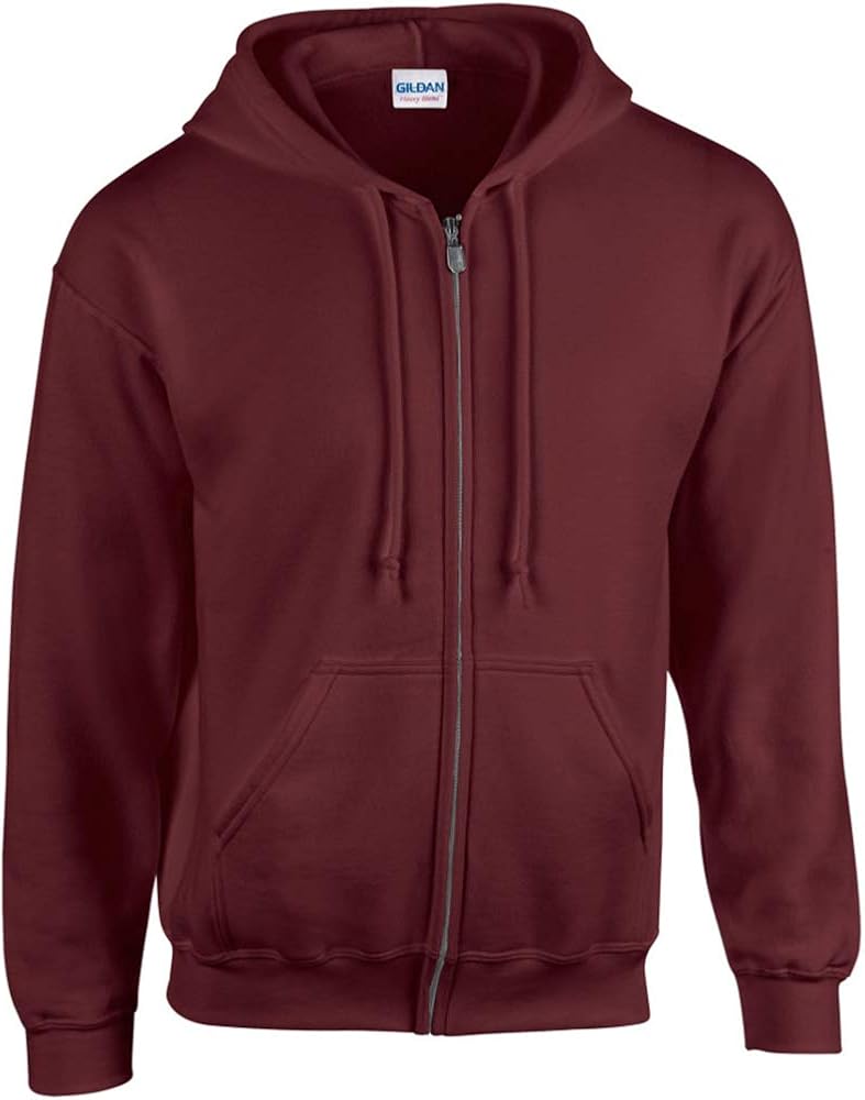 Gildan Men's Fleece Zip Hooded Sweatshirt at  Men’s Clothing store