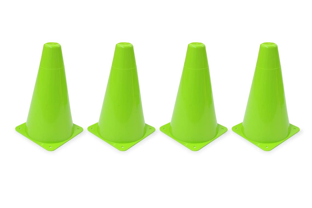 Jamara Traffic 460522 Pylon Traffic VE4 Stackable Versatile 4 Fixing Holes Robust Plastic Easy to Transport Space Saving Storage Green