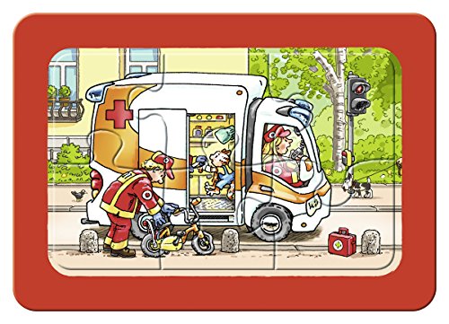 Ravensburger Kinderpuzzle 06944 - Müllabfuhr, Krankenwagen, Abschleppwagen - My first puzzle - Rahmenpuzzle – Bild 5
