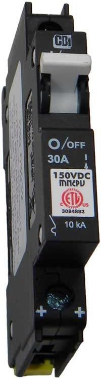 DIN Rail Mount Combiner PV Breaker - 30 Amp, 150 VDC, | MNEPV30