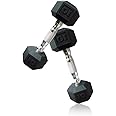 CAP Barbell Coated Hex Dumbbell Weights, Pair