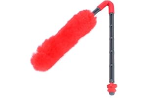 TREETDOBV Paintball Barrel Maid Swab, Wool Paintball Single Squeegee, Single Folding Paintball Barrel, Durable Buffer Cleaningful Accessories for Paintball Barrel Calibres Greater Than Or Equal to 0.7in(Red)