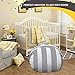 5 STARS UNITED Stuffed Animal Storage Bean Bag – Toy Storage Organizer and Bean Bag Chair for Kids Holds up to 90+ Plush Toys – Cotton Canvas Bags Cover for Boys and Girls Ages 4-11, Black Stripes