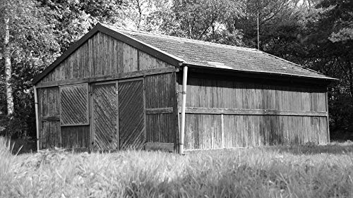 Photography Poster Hut Old Log Cabin Scheuer Barn 24 X14