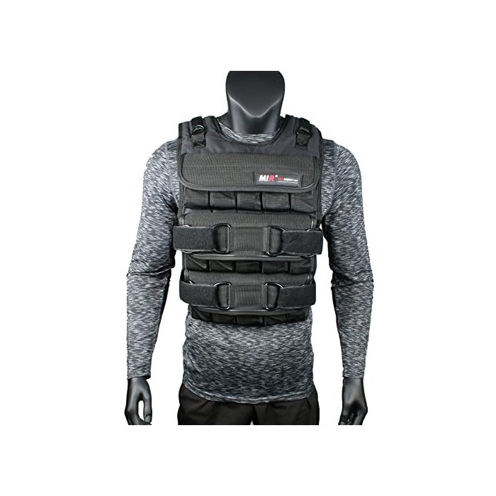 MIR PRO Weighted Vest With Zipper Option 45lbs 90lbs Solid Iron