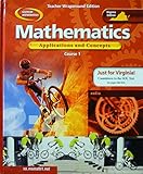 Unknown Binding Mathematics Applications and Concepts (Teacher Wraparound Edition, Course 1) Book