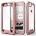 OUNNE 1IONC-IPH6SPLUS-RGDCL Zibo Military Grade Drop Tested with Tempered Glass Screen Protector iPhone 6 Plus Case, Rose Gold/Clear