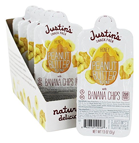 JUSTINS Nut Butter Peanut Honey Banana, 1.3 Ounce (Pack of 6)
