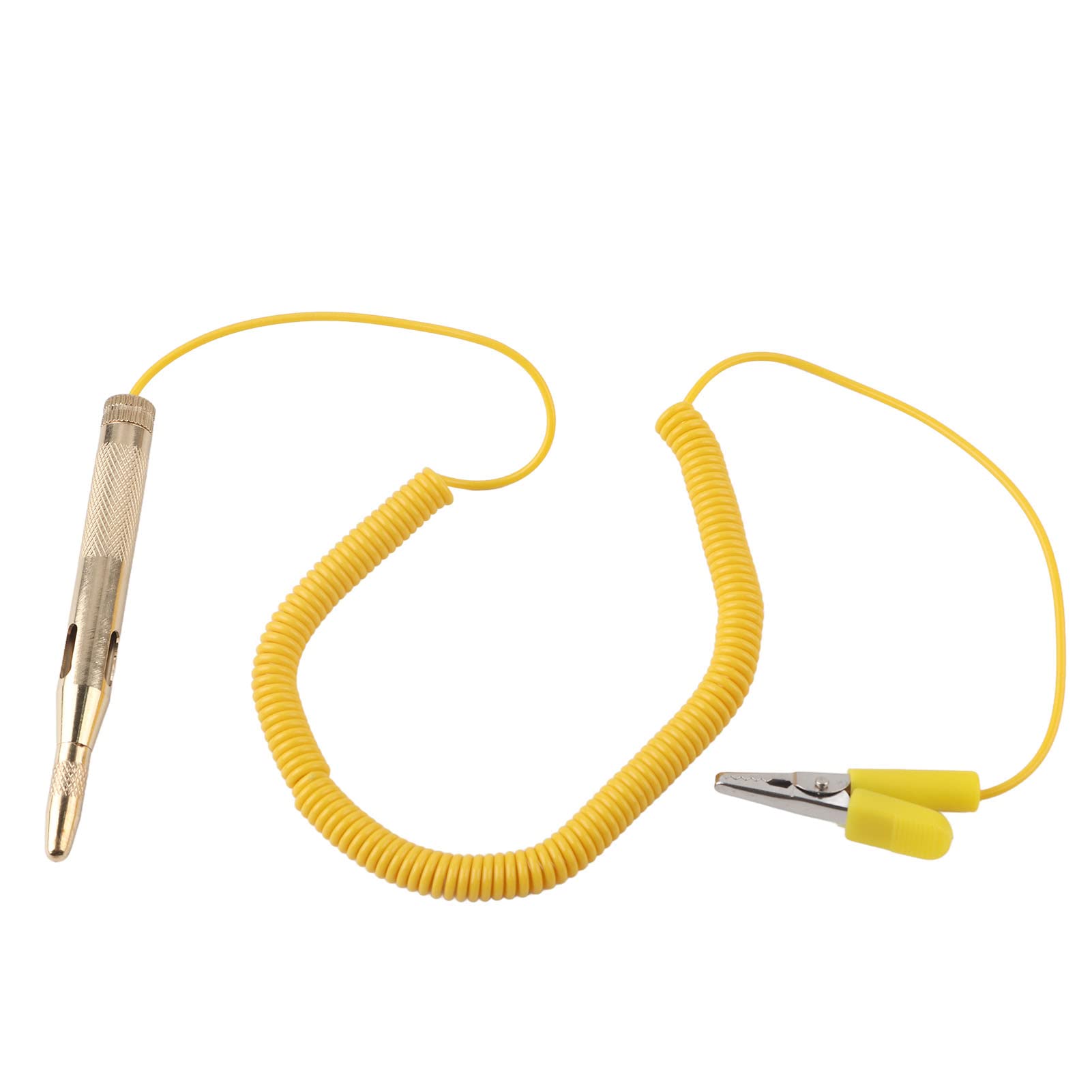 Car Circuit Tester,Auto Car Vehicle Circuit Tester DC 6V 12V 24V Light Bulb Voltage Test Pen Pencil - Yellow