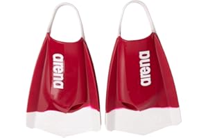 Arena Unisex Adult Powerfin Pro II Swim Training Fins Men and Women Silicone Short Blade Flippers Left/Right Customized, Card