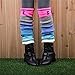 VIGVOG Women Boho Knitted Boot Gaiters Long Leg Warmer (Rainbow)