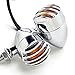 R REIFENG 2pcs Black Heavy Duty Motorcycle Turn Signals Bulb Indicators Blinkers Lights(Silver)