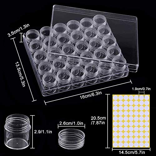 1 DOMIRE+Containers+Transparent+Rhinestones+Accessories