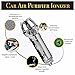 Car Air Purifier by AutoKraze | Plug In Air Freshener, Ionizer, Car Air Freshener, Removes Dust, Cigarette Smoke, and Bad Odors - Hepa Eco Ozone Ionic Cabin Purifiers