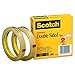 Scotch Double Sided Tape, Office and School Supplies for Arts and Crafts, Alternative to Scrapbooking Glue, 0.50 in. x 1296 in., 2 Tape Refill Rolls