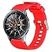 MUZZAI Compatible for Samsung Galaxy Watch 42mm 46mm Bands, 20mm, 22mm Soft Silicone Replacement Bands Compatible for Samsung Galaxy Watch 42mm 46mm, Women Men