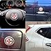 HINSCR Umbrella Corporation Car Badge Decal Umbrella 3D Aluminum Alloy Circle Emblem Sticker for Car Motorcycle (Style B-1 pcs)