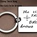 LParkin Dad Gifts from Daughter Dad Keychain Father Keyring Key Tags for Daddy Papa Men Jewelry for Father's Day Birthday (The Love Between A Father&Daughter Knows No Distance)