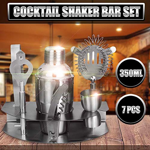 NXYJD Edelstahl Cocktail Shaker Mixer Drink Barkeeper Martini Werkzeuge Bar Set Kit Cocktail Shaker Mixer Bartender… – Bild 3